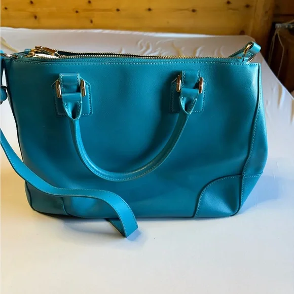 Tory Burch Blue Satchel - Picture 10 of 10